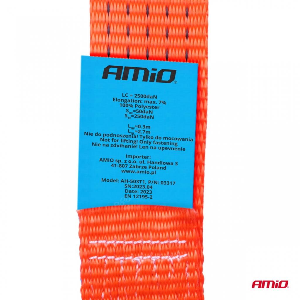 Transport Belt with Tensioner and Harness 5T 5000Kg 50Mm 3M Amio-03317