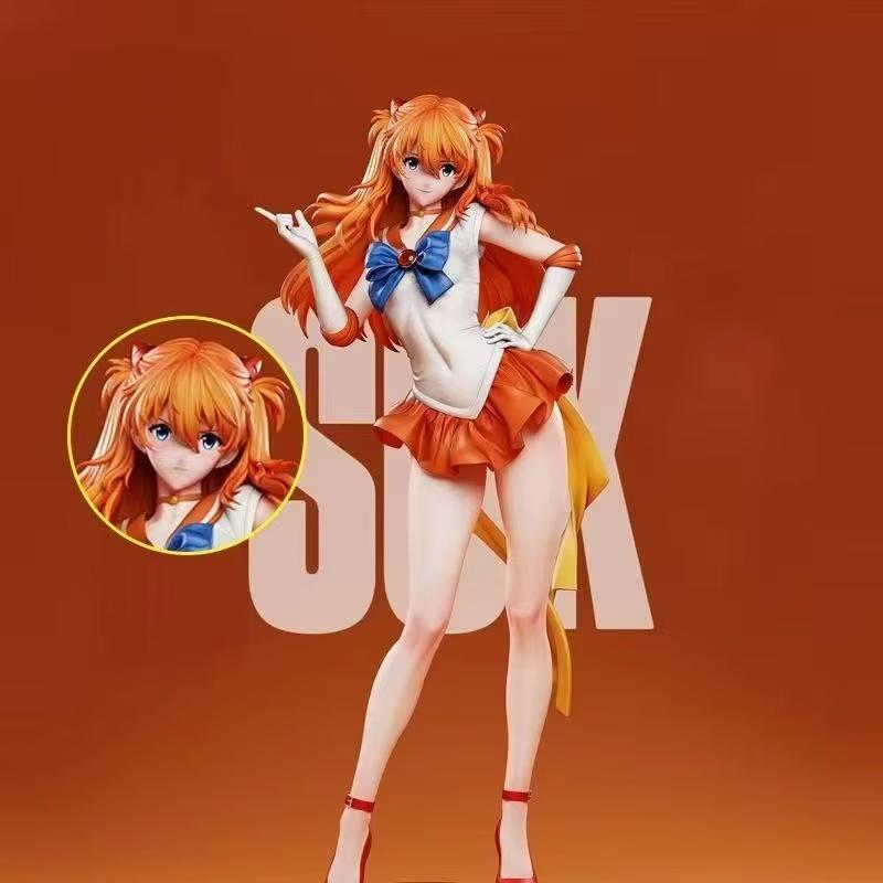 Hot Anime Asuka Langley Soryu Figure Shikinami Asuka Rangure Figures Pvc Colletion Statue Desk Decora Model Doll Toy Gifts