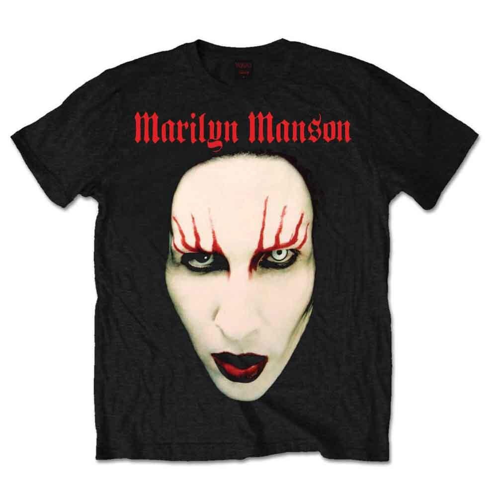 Футболка Marilyn Manson Красные Губы Черная Новая Унисекс Футболка XXXL