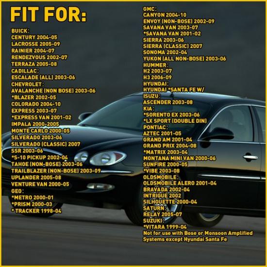 For Silverado Chevy Stereo Car 2003-2007 Radio Wiring Harness Adapter Connector