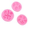 3Pcs Halloween Silicone Mold Skull Castle Mask Shape Resilient Durable Nonstick Halloween Fondant Molds