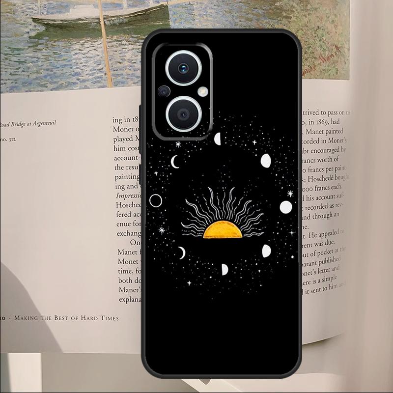 Constellations Stars Sun Moon Galaxy Phone Case For OPPO Find X5 X6 Pro X2 Lite X3 Neo Reno 4Z 5Z 2Z 8T 3 4 5 6 7 8 Lite Cover