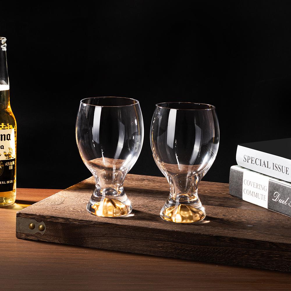 Creative Luxury Lead-Free Crystal Beer Mug Set - High-End Craft Glasses for Home and Entertaining