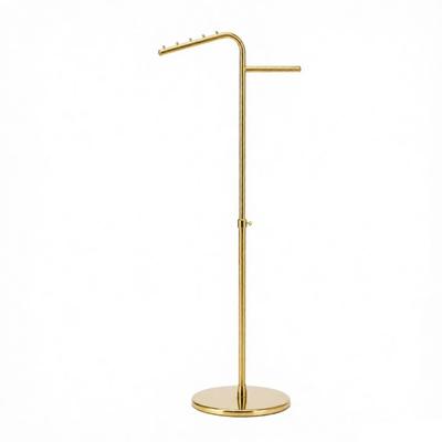 Clothing Display Rack with Side Arm Floor-Standing Furniture Heavy-Duty