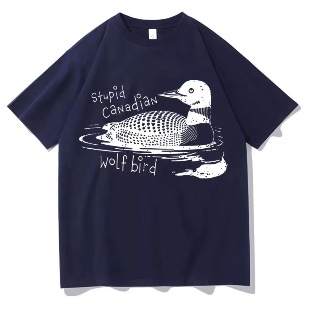 Heated Rivalry Funny Meme Graphic T Shirt Men Women Stupid Canadian Bird T Shirts Pop Casual Humor Summer Streetwear