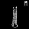 Delay Ejaculation Elastic Crystal Penis Ring Male Reusable Condoms Testis Bondage Cock Extender Sleeve Sex Toys for Men