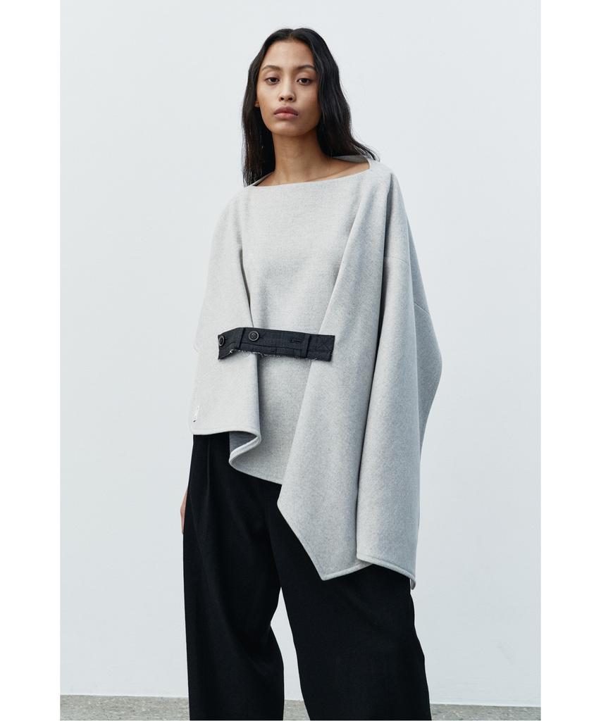 RECODE Belted Drape Shawl Ryaaw25543Gyx