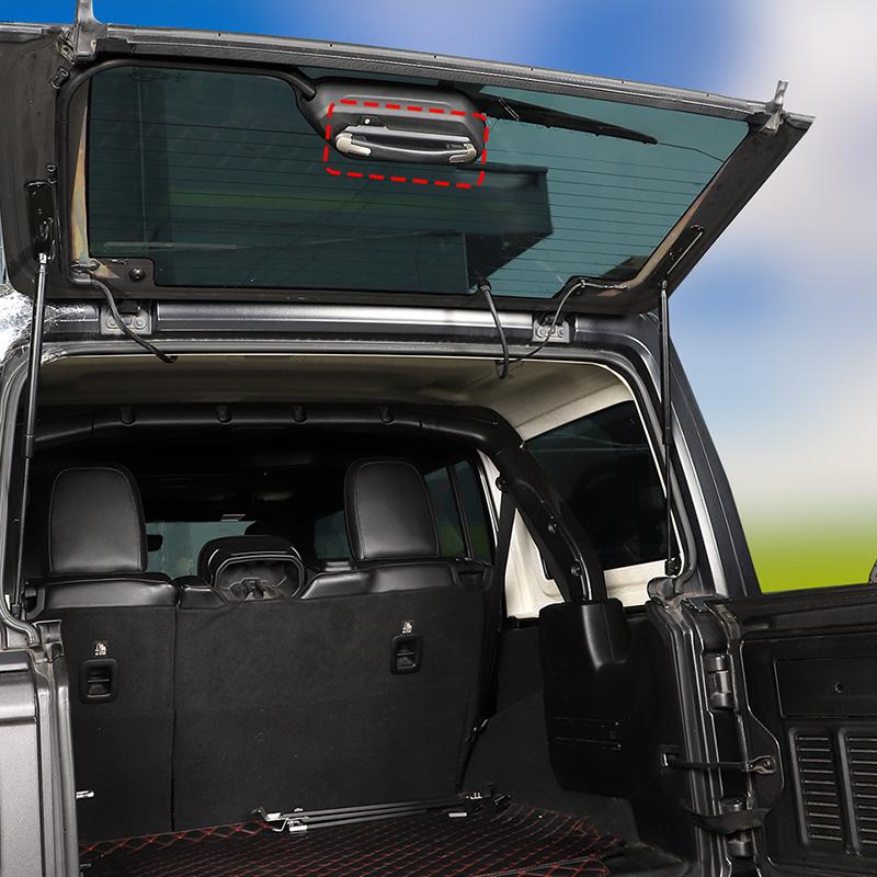 Baklucka glashandtag Grepphandtag Hållare Fäste Montering Passar För Jeep Wrangler JL 2018 Upp Interiörtillbehör