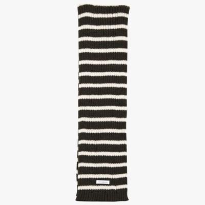 PINK PINEAPPLE SNUGGY STRIPE MUFFLER_KHAKI