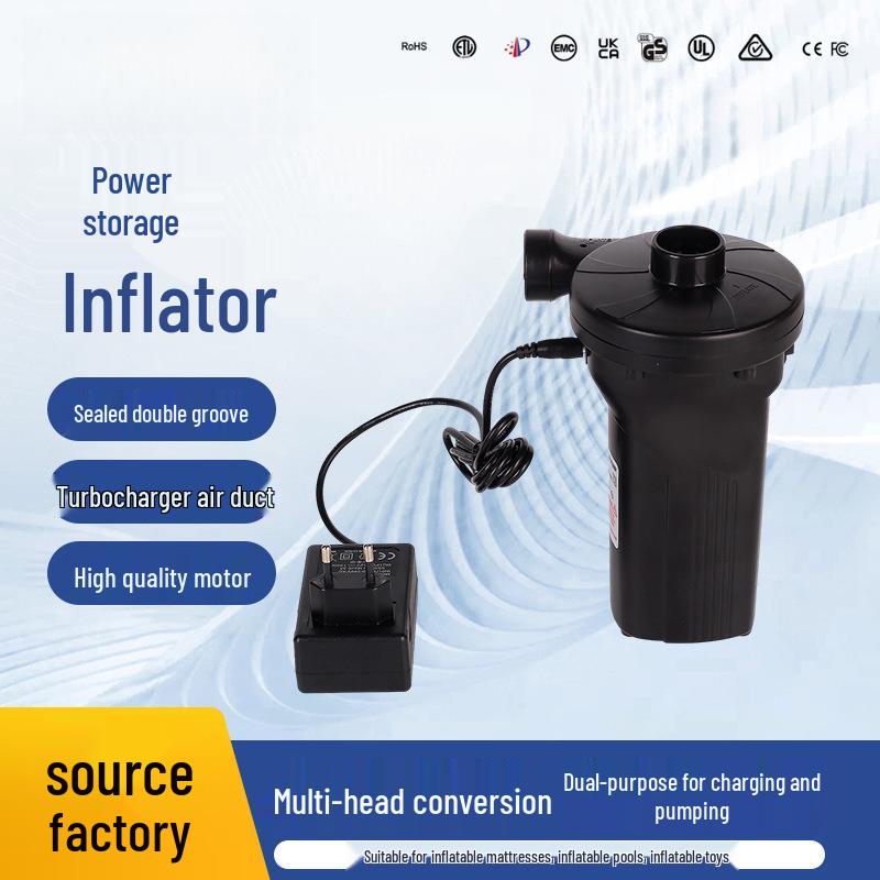 Portable USB Lithium Battery Air Pump for Car, Pool, and Mattress