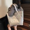 Niche design, casual, simple texture, fashionable large-capacity bag, 2025 summer new women's shoulder tote bag