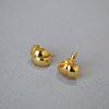 Niche Fashion Simple Exquisite Brass Gold-plated Double C Winding 925 Silver Needle Cold Temperament Stud Earrings Earrings Women