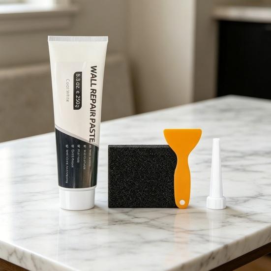 Efficient Drywall Repair Kit with Scraper, Wall Repair Paste Tube, Quick-Drying Wall Mending Agent, Wall Repair Paste, Multi-Functional Patch Paste