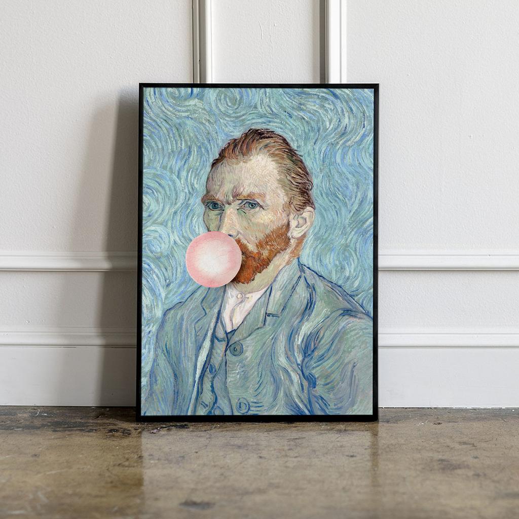Plakat vincent van gogh z balonem pop art