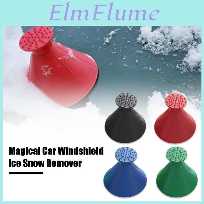 Magical Ice Car Windshield Window Snow Remover Scraper Tool Round Funnel Cone