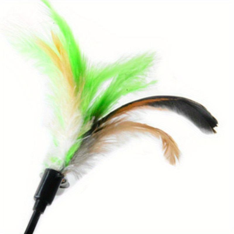 1PC Color Random Cat Toy Bell Feather Funny Cat Rod Toy