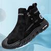 Mens Casual Sports Shoes Autumn New Flat Bottomed Fashion Short Boots 2026 Comfortable Anti Slip High Top Outdoor Running Shoes