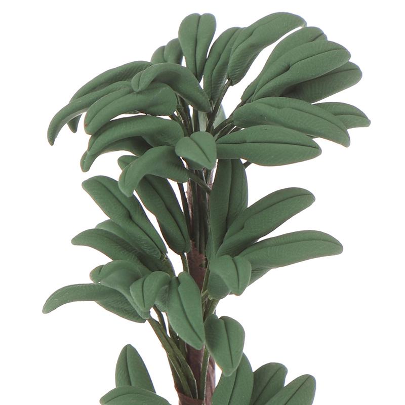 1/12 Păpușă Miniatură Ghiveci Plantă cu Frunze Verzi Decor Grădină Jucărie