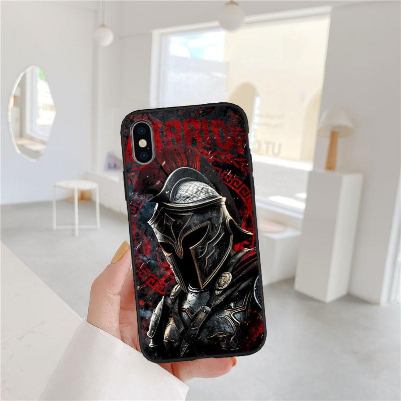 LO88 Spartaner Krieger Soft Shell Handyhülle für OPPO A3 Pro A72 A74 A76 A77 A77S A78 A79 A94 A95 A18 A40M A58