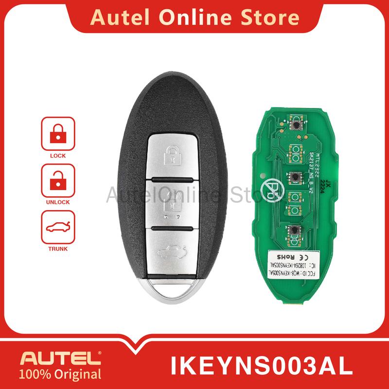 AUTEL IKEYNS003AL 3 Buttons Universal Smart Remote Key for KM100/IM508/IM608 for Nissan 1pcs