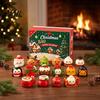 Weihnachts-Adventskalender Quetschen 2026, 24 Tage Teigtaschen Fidget Spielzeug Countdown Festlicher Klassenzimmer Belohnungskalender, Weiche Sensorische Stressbewältigung