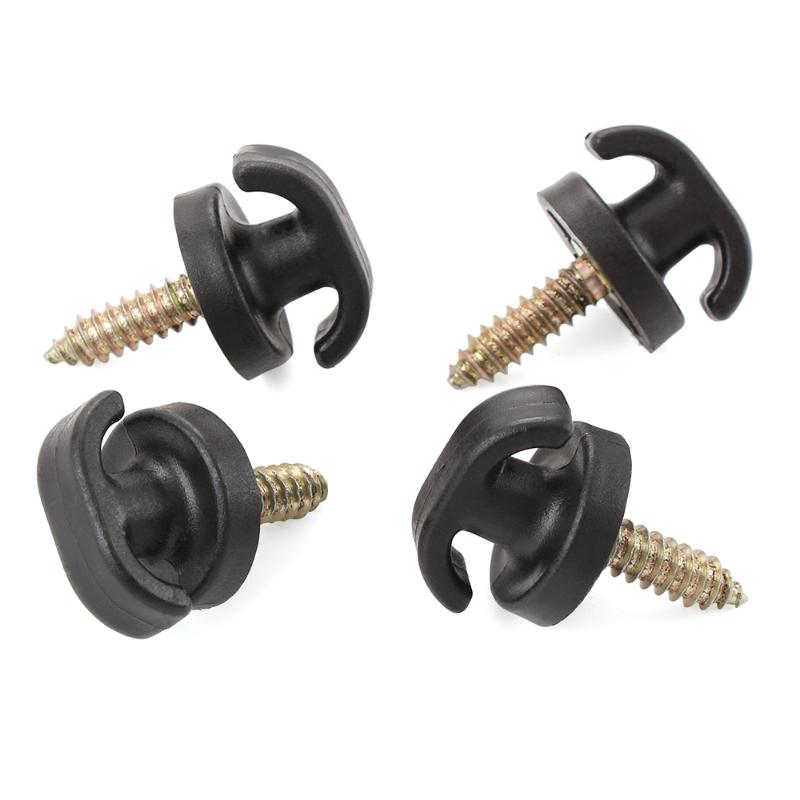 4 Pcs Universal Car Rear Trunk Envelope Cargo Net Tie Down Hook Ring Loop Hanging Car Trunk Hook Interior