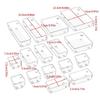Clear Drawer Organiser Trays Set Desk Drawer Dividers Bathroom and Dresser Drawer Storage Bins Set For Kitchen Office
