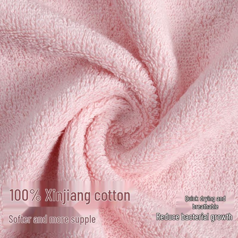 Couples' Pure Cotton Face Towels - Soft, Absorbent, and Customizable for Household Use