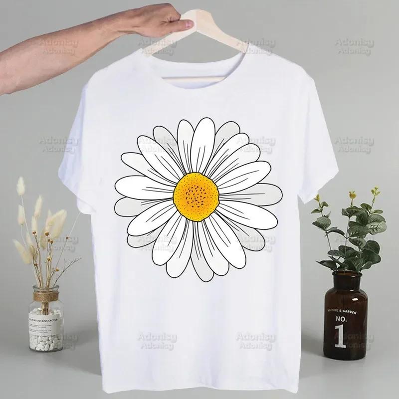 Love Daisy Feeling Daisy Men's Tshirt Cute Printing Shirt Mens Fashion T-Shirt For Men Casual Tops Short Sleeve