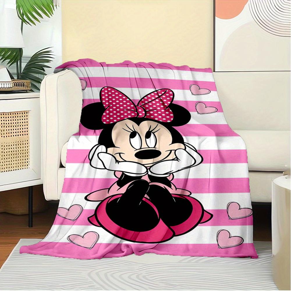 1pc Velvet Cute Minnie Mouse Bed Throw Blanket Sofa Coverlet Gift Home Decoration