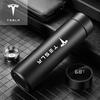 304 Edelstahl Tragbare Intelligente Thermosflasche für das Auto mit Temperaturanzeige Für MODEL X S 3 Y Autoemblem Zubehör