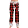 Women's Christmas Print Loose Fit Casual Pants for Holiday