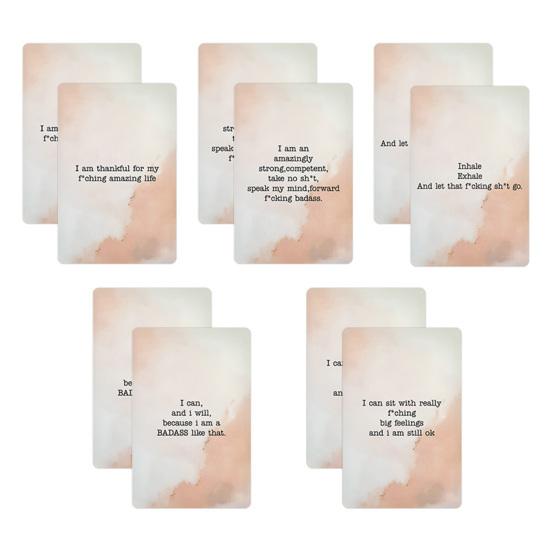 55 Stück/Set Frauen Positive Affirmationskarten Tägliche Motivationszitate Kartendeck Selbstfürsorge Emotionales Wohlbefinden Ermutigung Achtsamkeit Meditationswerkzeug