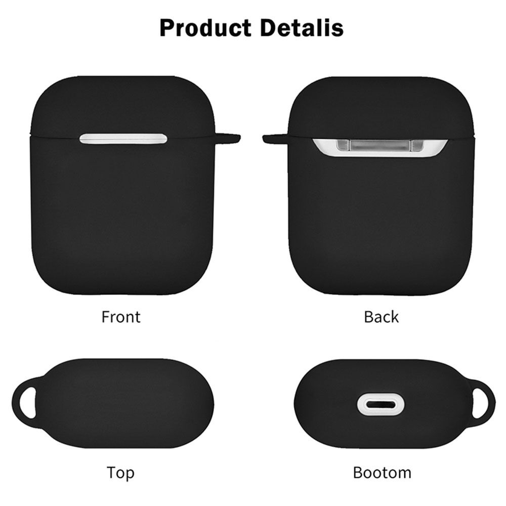 Shockproof Earphone Protector Soft Silicone Cover Protective Case Headphone Cases with Keychain