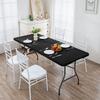 Elastic Tablecloth Half-pack Table Cover Simple Solid Color Washable Outdoor Elastic Milk Silk Table Cover Supply