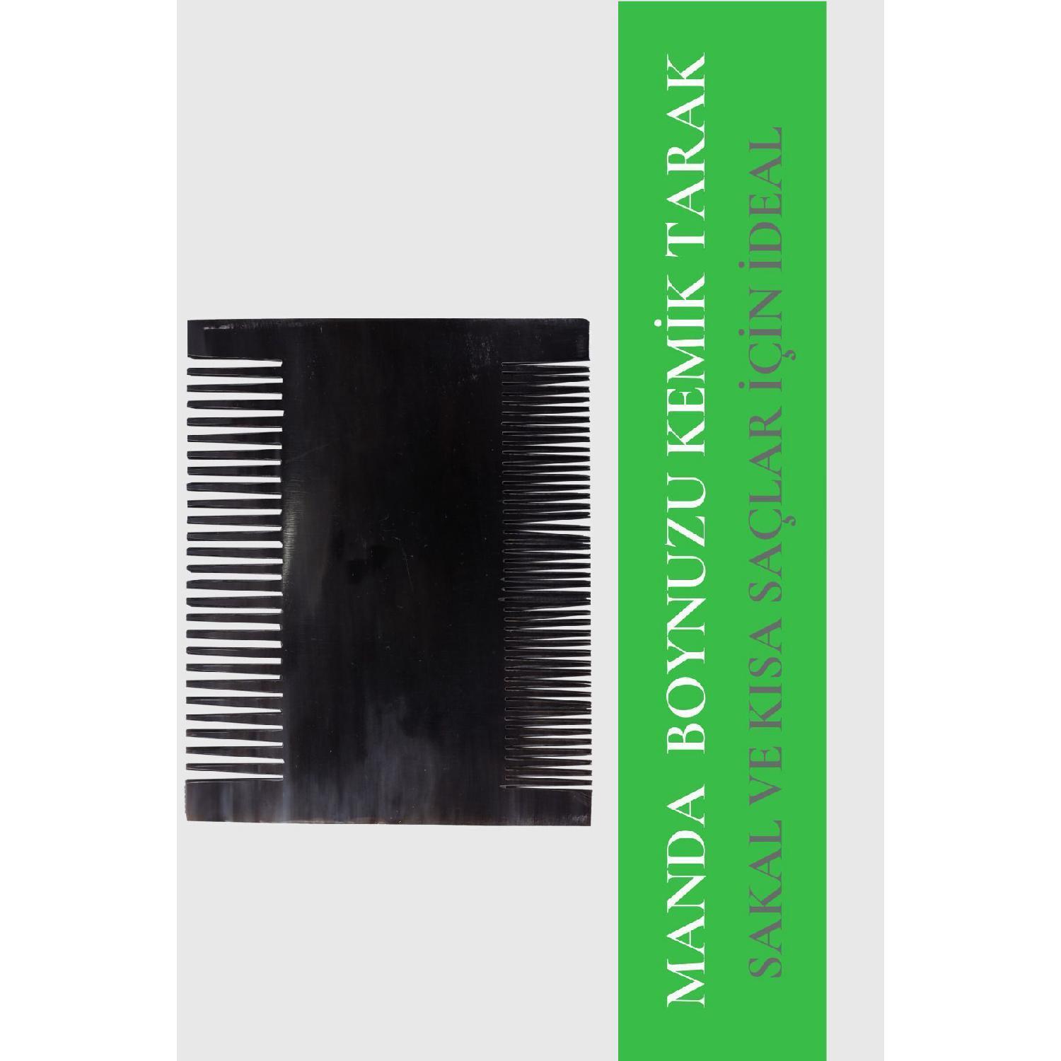 

Buffalo Horn -horn Natural Bone Comb Lice Comb Beard Comb чорний