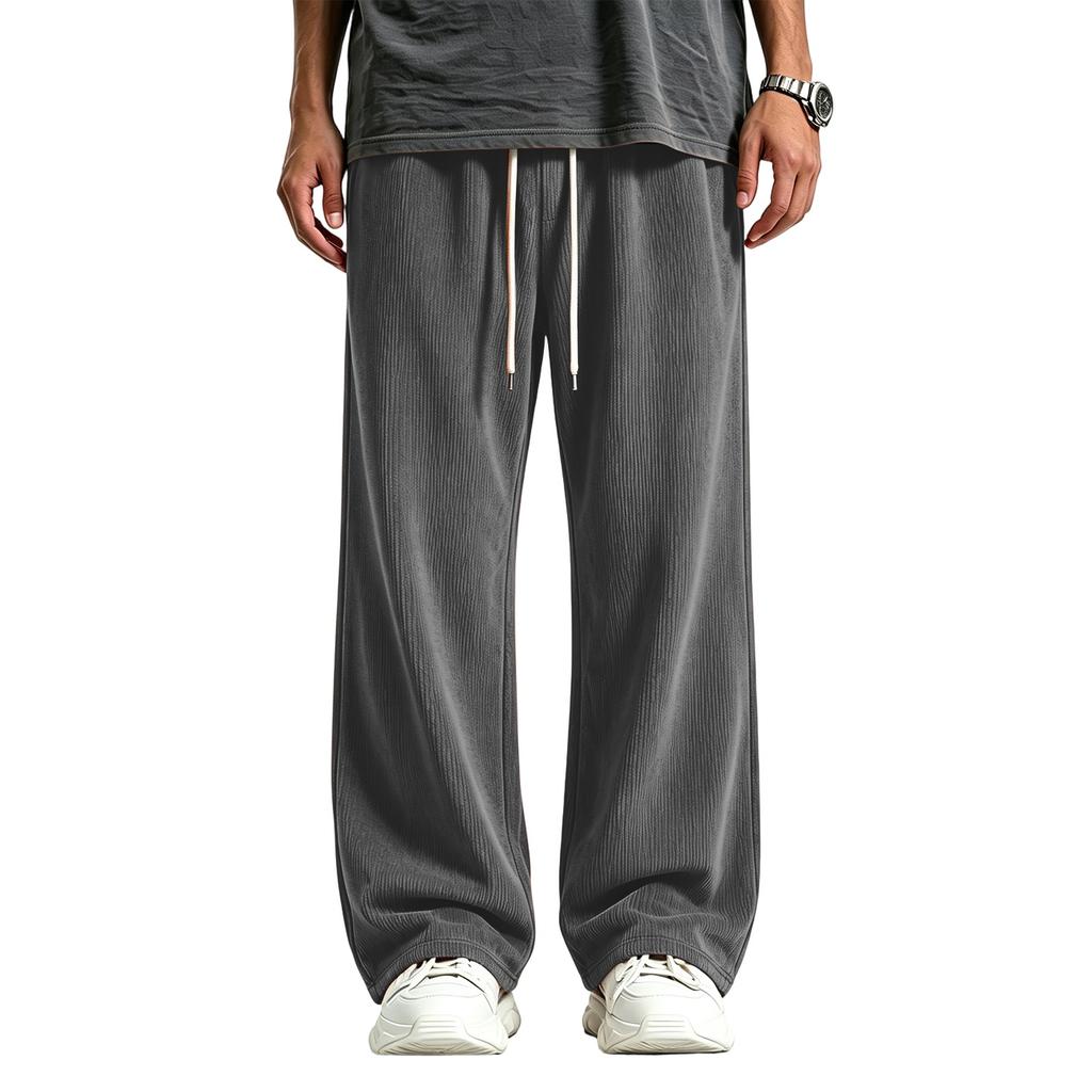 Herren Cordhose Lockere Passform Weiter Beinschnitt Lässig Street Bequem Hose