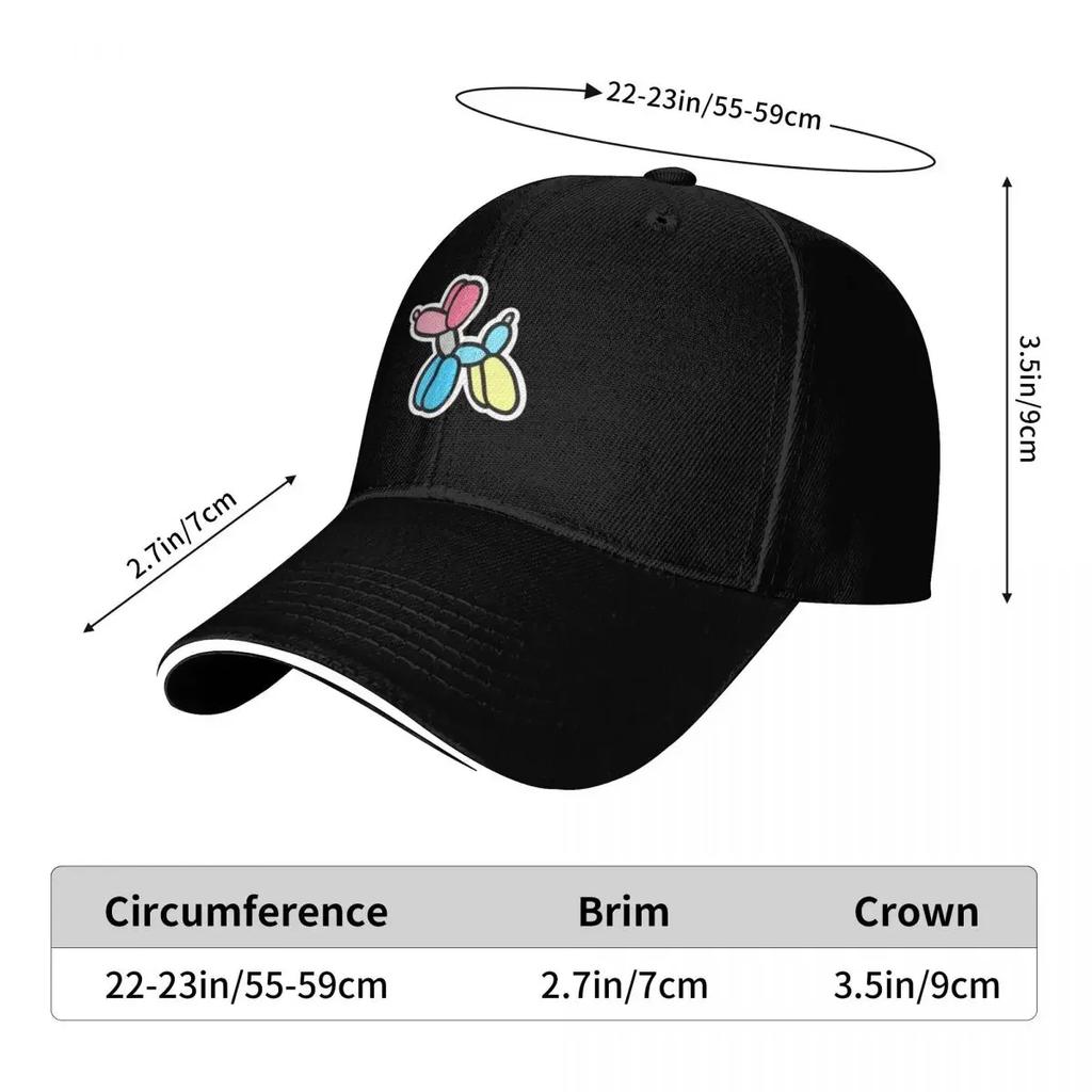 Genderflux Pride Flag Balloon Dog Baseball Cap Cosplay New In The Hat Elegant Women's Hats Men's