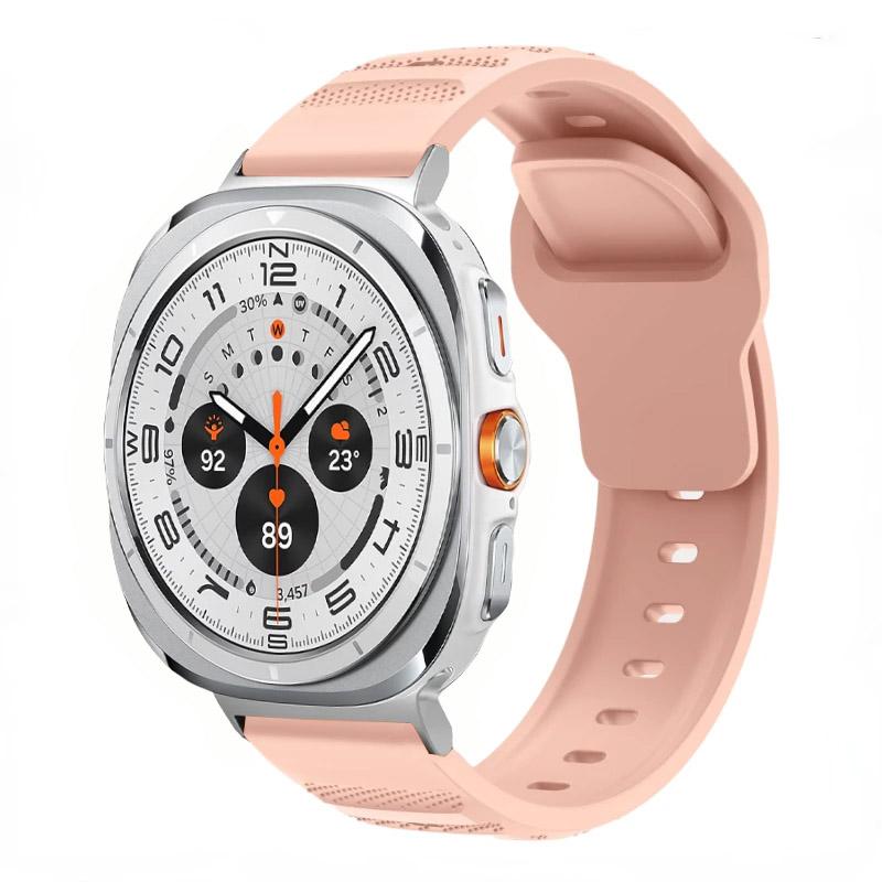 

Silicone Strap for Samsung Galaxy Watch 7 Ultra 47mm Sports Breathable Replacement Bracelet for Galaxy Watch Ultra Correa Band Galaxy Ultra 47mm розовый