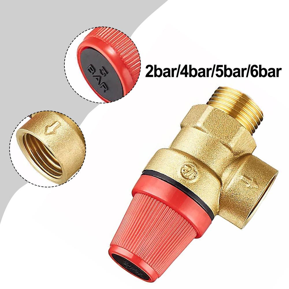 Quick and Easy Installation of Brass Safety Valve Drain Relief Switch for Solar Water Heater Inner & Outer Wire