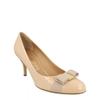 Salvatore Ferragamo Carla 70 Patent Leather Pumps   Narrow Width Bone