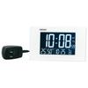 Seiko Clock Desk Clock Alarm Clock Radio Controlled Digital AC Powered 3-Mode Display Switching Temperature and Humidity Display White Body Size: 9.5 