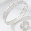 Elegant European Hollow Rhinestone Bracelet & Ring Set