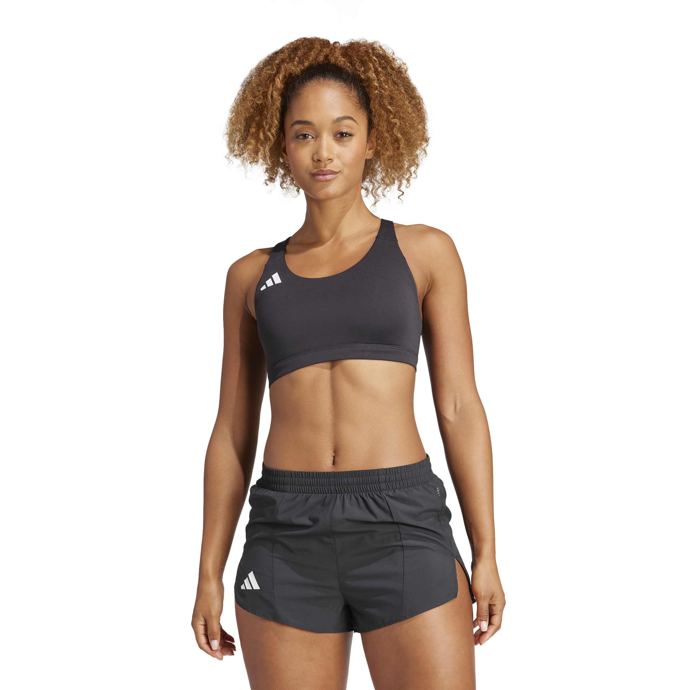 

Adidas Run adizero Essentials Medium Support Black Bra, Women s, IKV45, (IT6708), 4L-CD (C-D cup)
