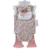 4-Piece Baby Girl Set: Headband, Bodysuit, Socks, Pants (0-3M)