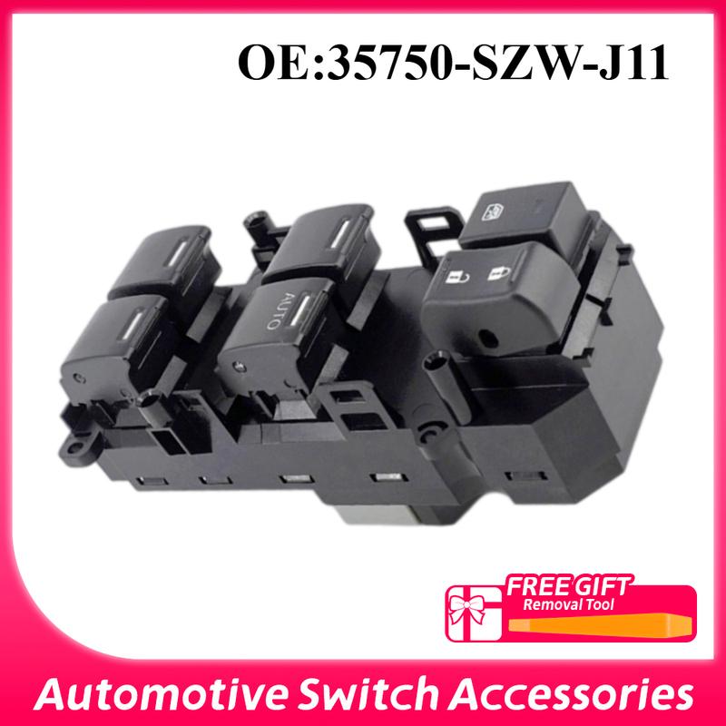 For Honda Accord 2008-2011 35750-SZW-J11 Car Right Driver Side RHD Power Window Master Switch Front Glass Lifter Control