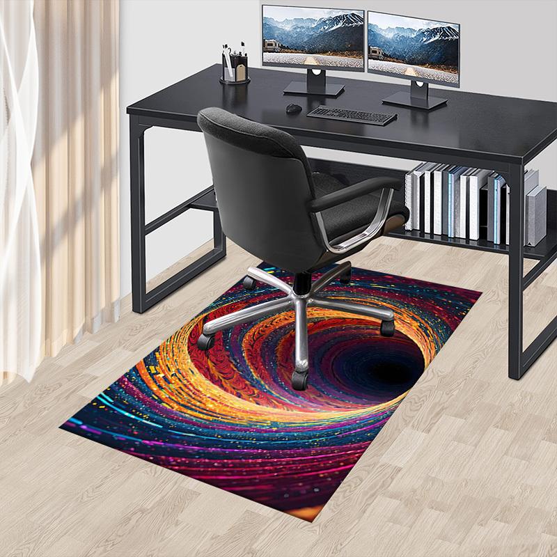 1PC Vortex Swirl Extra Large Non Slip Floor carpet, Office, family, bedroom, Studio   Large Area Rug Indoor Rugs, , Vibrant Colors