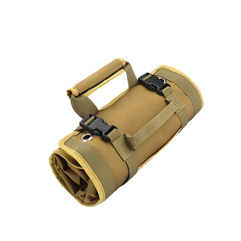 

Многофункциональная сумка для инструментов, ремонтные сумки для хранения, сворачивающаяся сумка для набора крепежа, сумка из ткани Оксфорд, экономящая место красный