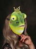 Frog Cosplay Masque Halloween Masque Costume Accessory Frog Cosplay Props for Theme Photography Stage Performance Carnival Party