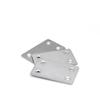 1/4Pcs Stainless Steel Stainless Steel Angle Code Silver 1.5mm/0.06'' Fixing Corner Brackets Fixing Repair Quick Links Table